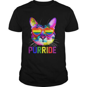 Gay Pride Lgbt Pride Sunglasses Cat Gift Purride Shirt